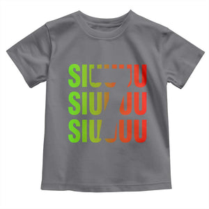 Siuuuu Soccer Celebration Toddler T Shirt Gift For Soccer Lovers TS12 Charcoal Print Your Wear
