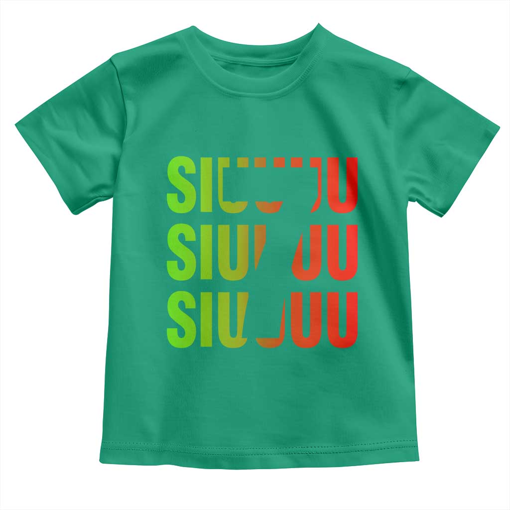 Siuuuu Soccer Celebration Toddler T Shirt Gift For Soccer Lovers TS12 Irish Green Print Your Wear