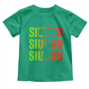 Siuuuu Soccer Celebration Toddler T Shirt Gift For Soccer Lovers TS12 Irish Green Print Your Wear