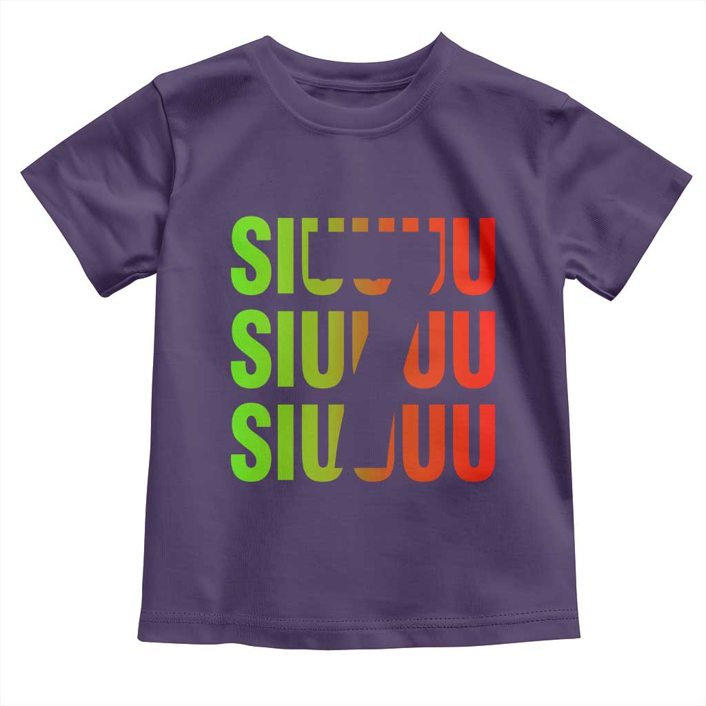 Siuuuu Soccer Celebration Toddler T Shirt Gift For Soccer Lovers TS12 Purple Print Your Wear