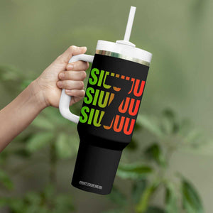 Siuuuu Soccer Celebration Tumbler With Handle Gift For Soccer Lovers TS12 Print Your Wear