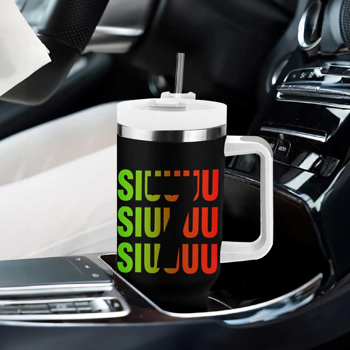Siuuuu Soccer Celebration Tumbler With Handle Gift For Soccer Lovers TS12 Print Your Wear