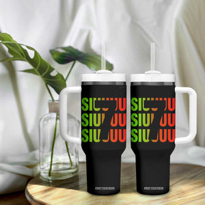 Siuuuu Soccer Celebration Tumbler With Handle Gift For Soccer Lovers TS12 Print Your Wear