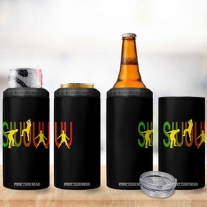 Funny Game Day Soccer Celebration Gift 4 in 1 Can Cooler Tumbler Siuuuu TS12 Print Your Wear