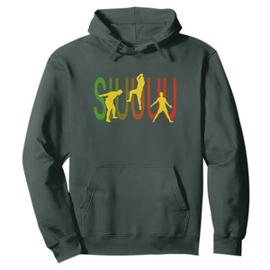 Funny Game Day Soccer Celebration Gift Hoodie Siuuuu TS12 Dark Forest Green Print Your Wear