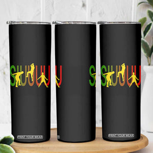 Funny Game Day Soccer Celebration Gift Skinny Tumbler Siuuuu TS12 Print Your Wear