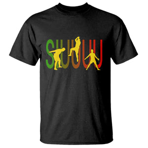 Funny Game Day Soccer Celebration Gift T Shirt Siuuuu TS12 Black Print Your Wear