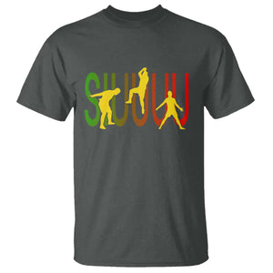 Funny Game Day Soccer Celebration Gift T Shirt Siuuuu TS12 Dark Heather Print Your Wear