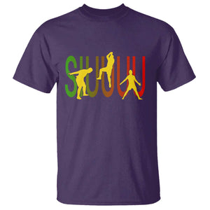Funny Game Day Soccer Celebration Gift T Shirt Siuuuu TS12 Purple Print Your Wear