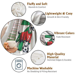 Siuuuu Game Day Soccer Celebration Throw Blanket Gift For Fans TS12 Print Your Wear