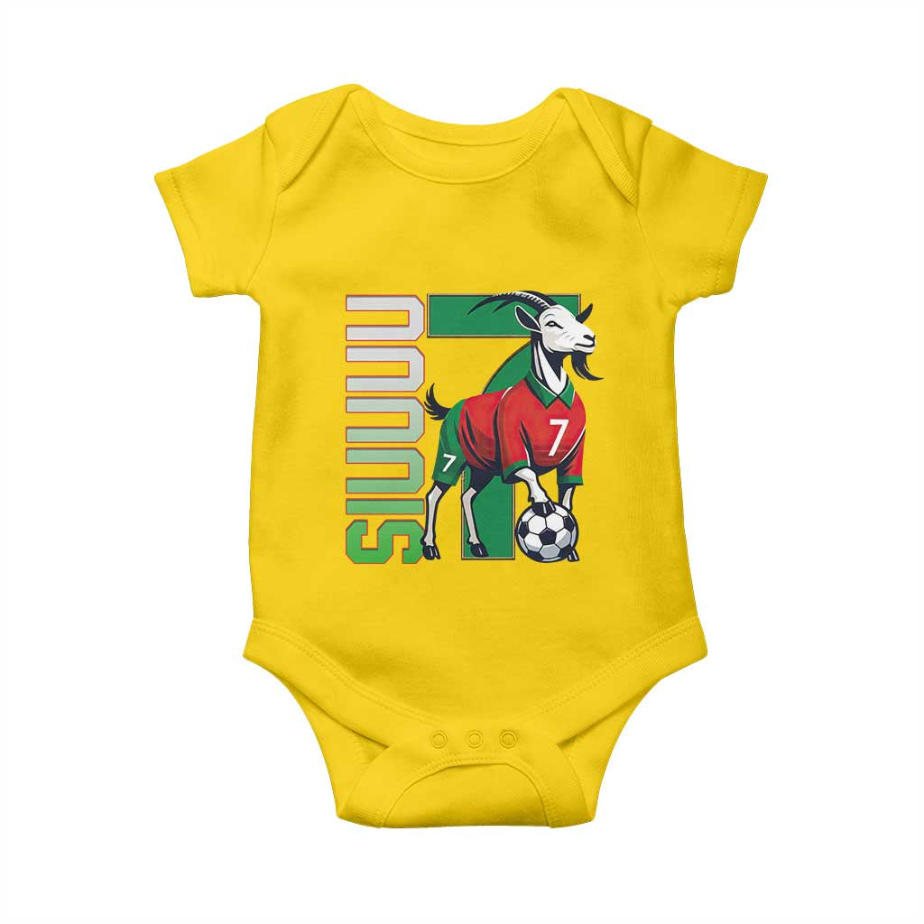 Siuuuu Game Day Soccer Celebration Baby Onesie Gift For Fans TS12 Daisy Print Your Wear