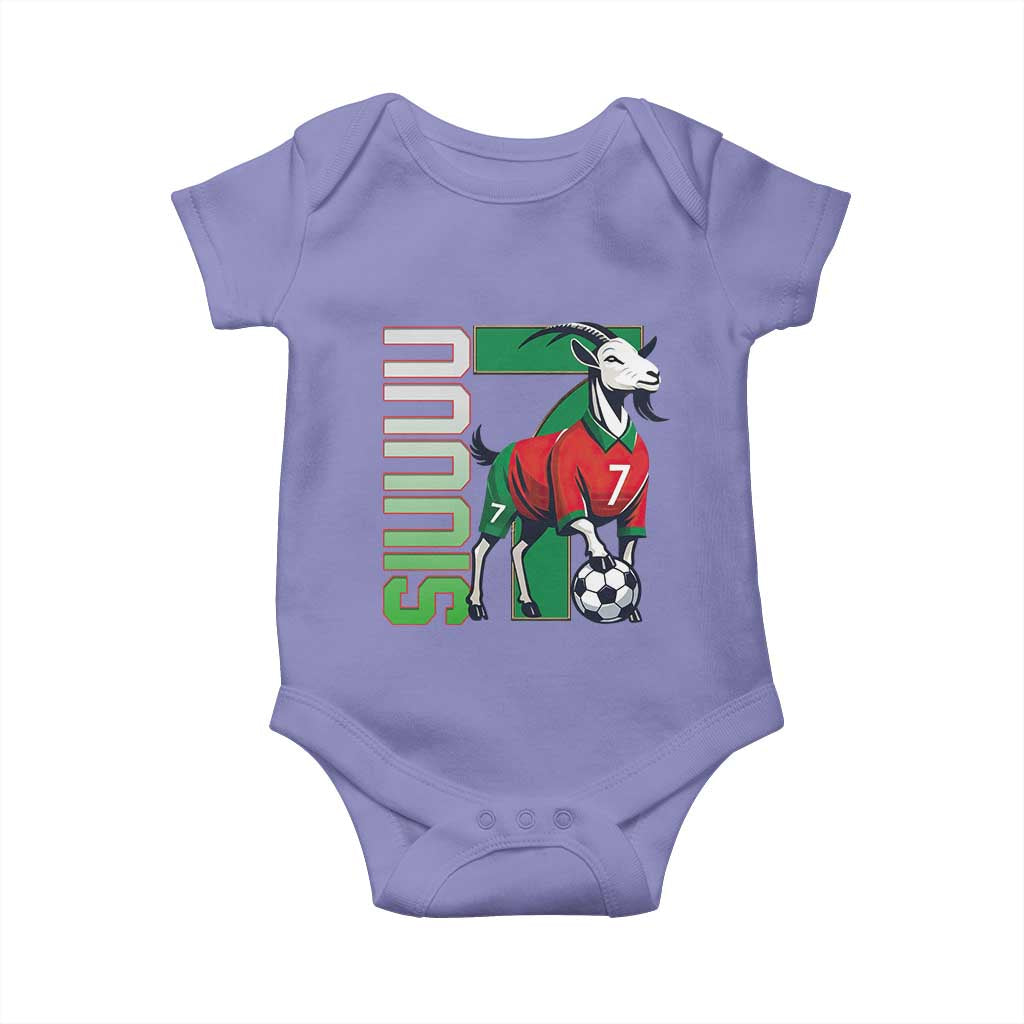 Siuuuu Game Day Soccer Celebration Baby Onesie Gift For Fans TS12 Violet Print Your Wear