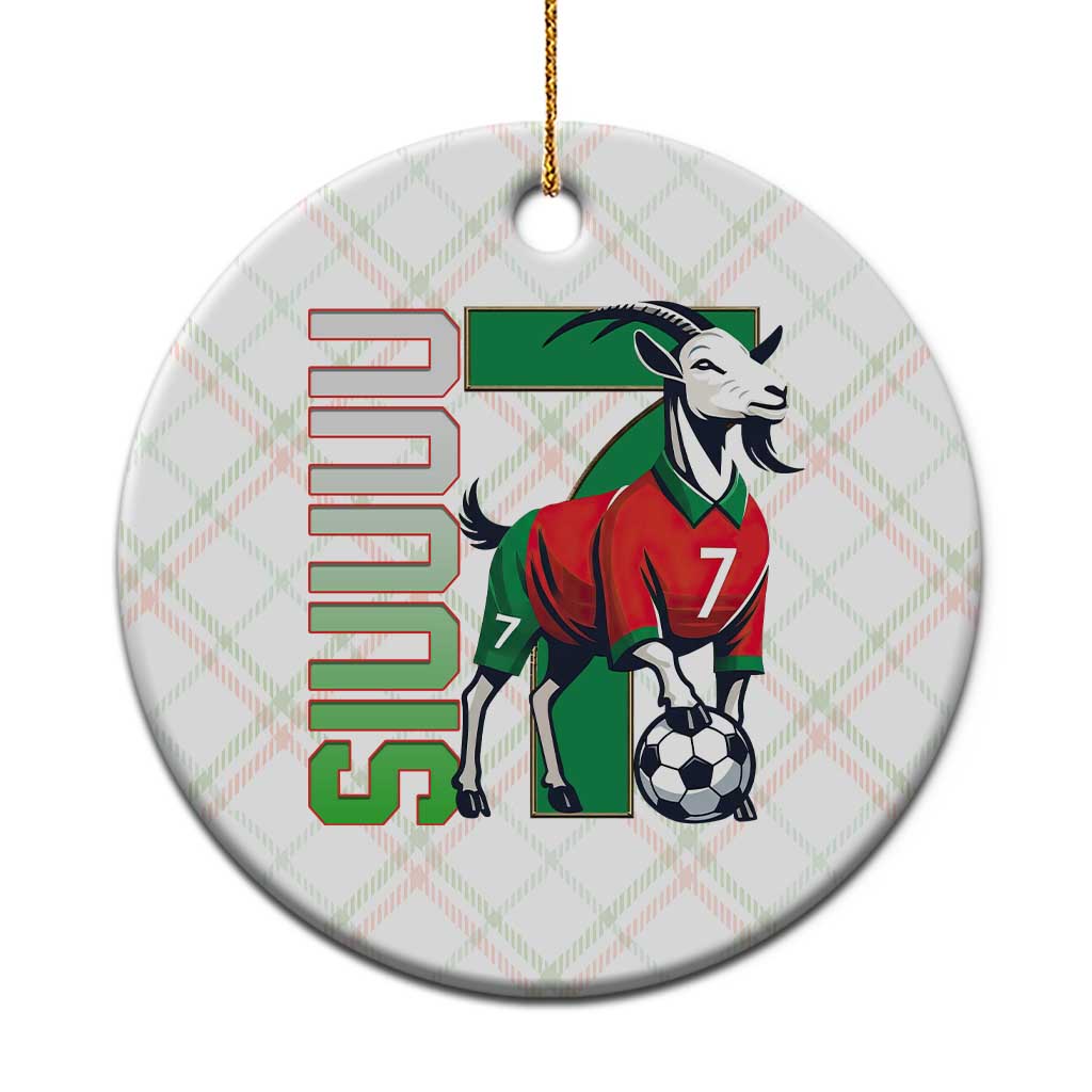 Siuuuu Game Day Soccer Celebration Ceramic Ornament Gift For Fans TS12 1pc Christmas Plaid Print Your Wear