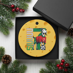 Siuuuu Game Day Soccer Celebration Ceramic Ornament Gift For Fans TS12 1pc Yellow Cheese Print Your Wear