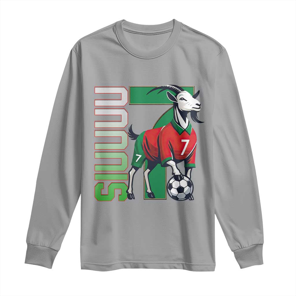 Siuuuu Game Day Soccer Celebration Long Sleeve Shirt Gift For Fans TS12 Sport Gray Print Your Wear