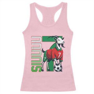 Siuuuu Game Day Soccer Celebration Racerback Tank Top Gift For Fans TS12 Light Pink Print Your Wear