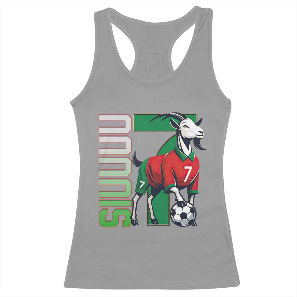 Siuuuu Game Day Soccer Celebration Racerback Tank Top Gift For Fans TS12 Sport Gray Print Your Wear