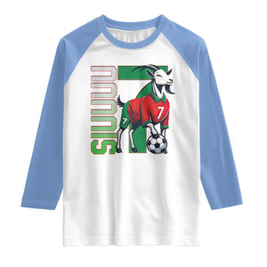 Siuuuu Game Day Soccer Celebration Raglan Shirt Gift For Fans TS12 White Carolina Blue Print Your Wear