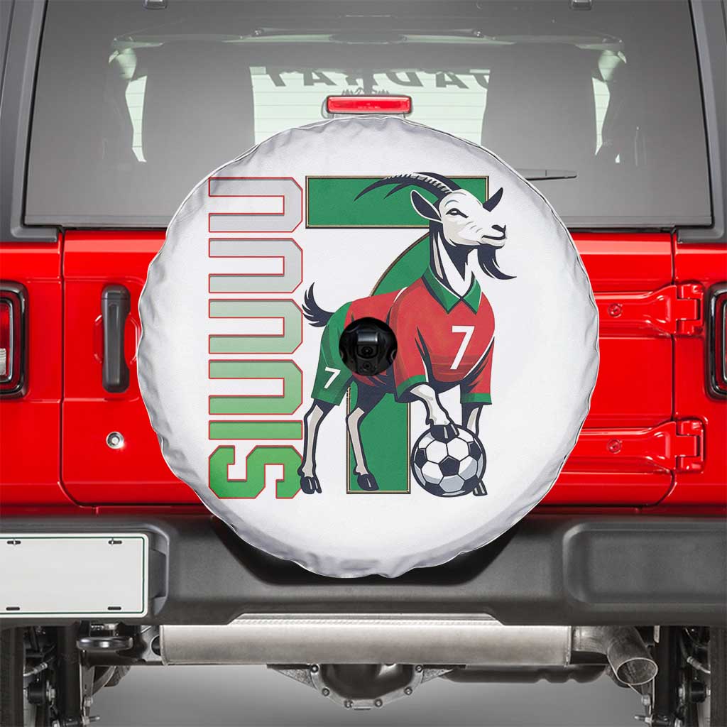 Siuuuu Game Day Soccer Celebration Spare Tire Cover Gift For Fans TS12 White Print Your Wear