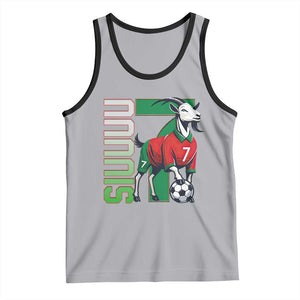 Siuuuu Game Day Soccer Celebration Tank Top Gift For Fans TS12 Athletic Heather Black Print Your Wear