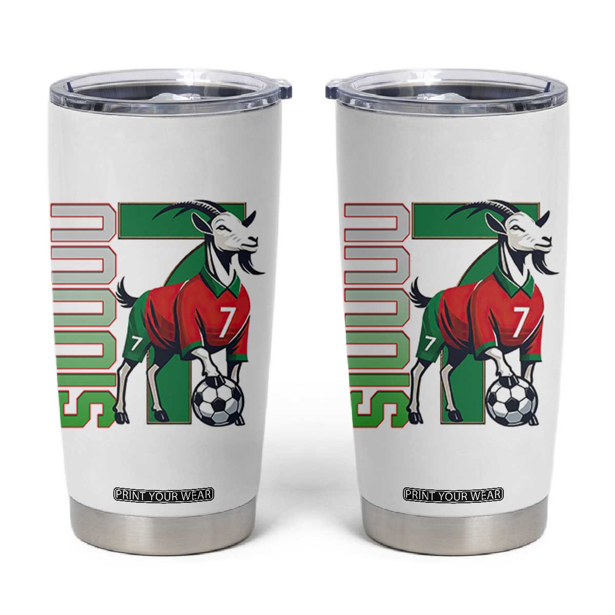 Siuuuu Game Day Soccer Celebration Tumbler Cup Gift For Fans TS12 White Print Your Wear