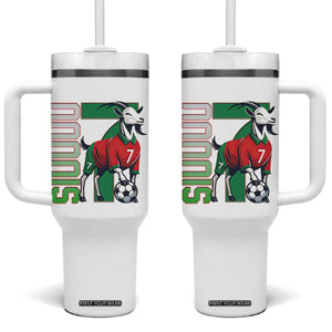Siuuuu Game Day Soccer Celebration Tumbler With Handle Gift For Fans TS12 One Size: 40 oz White Print Your Wear