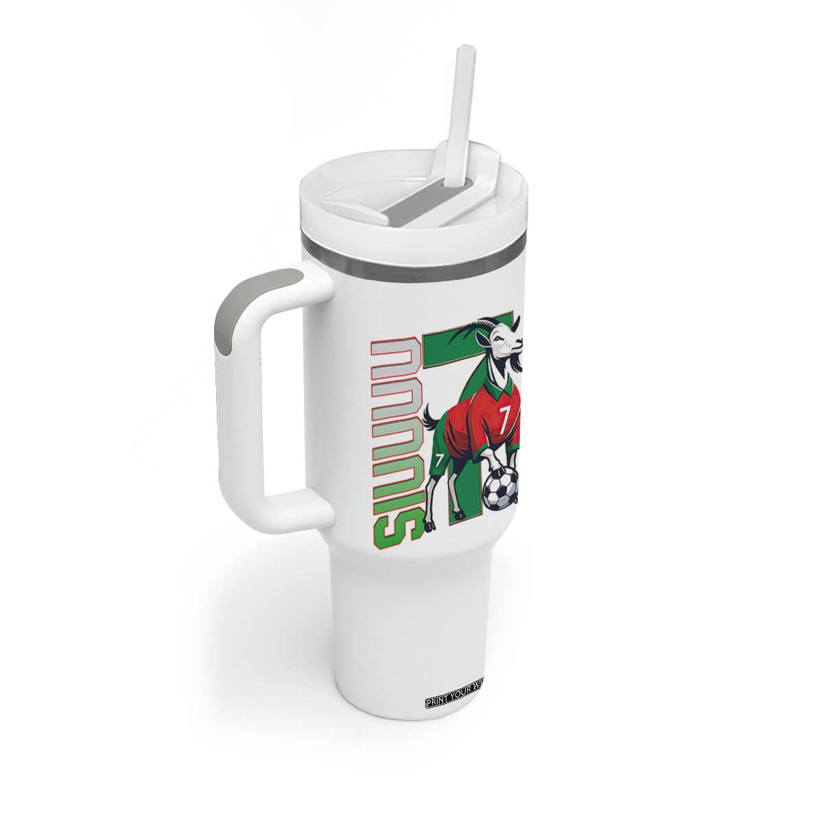 Siuuuu Game Day Soccer Celebration Tumbler With Handle Gift For Fans TS12 Print Your Wear