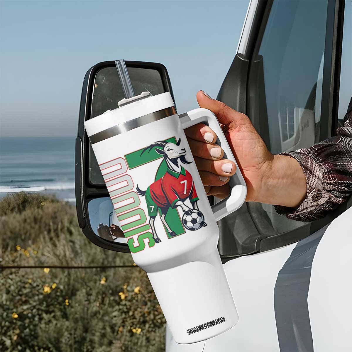 Siuuuu Game Day Soccer Celebration Tumbler With Handle Gift For Fans TS12 Print Your Wear