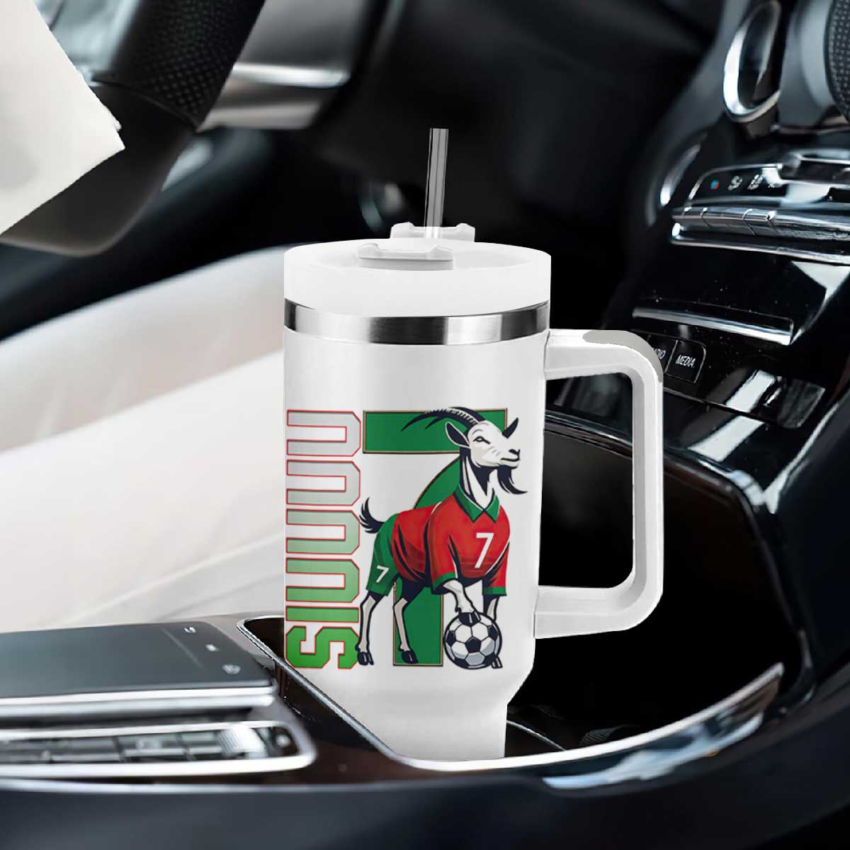 Siuuuu Game Day Soccer Celebration Tumbler With Handle Gift For Fans TS12 Print Your Wear