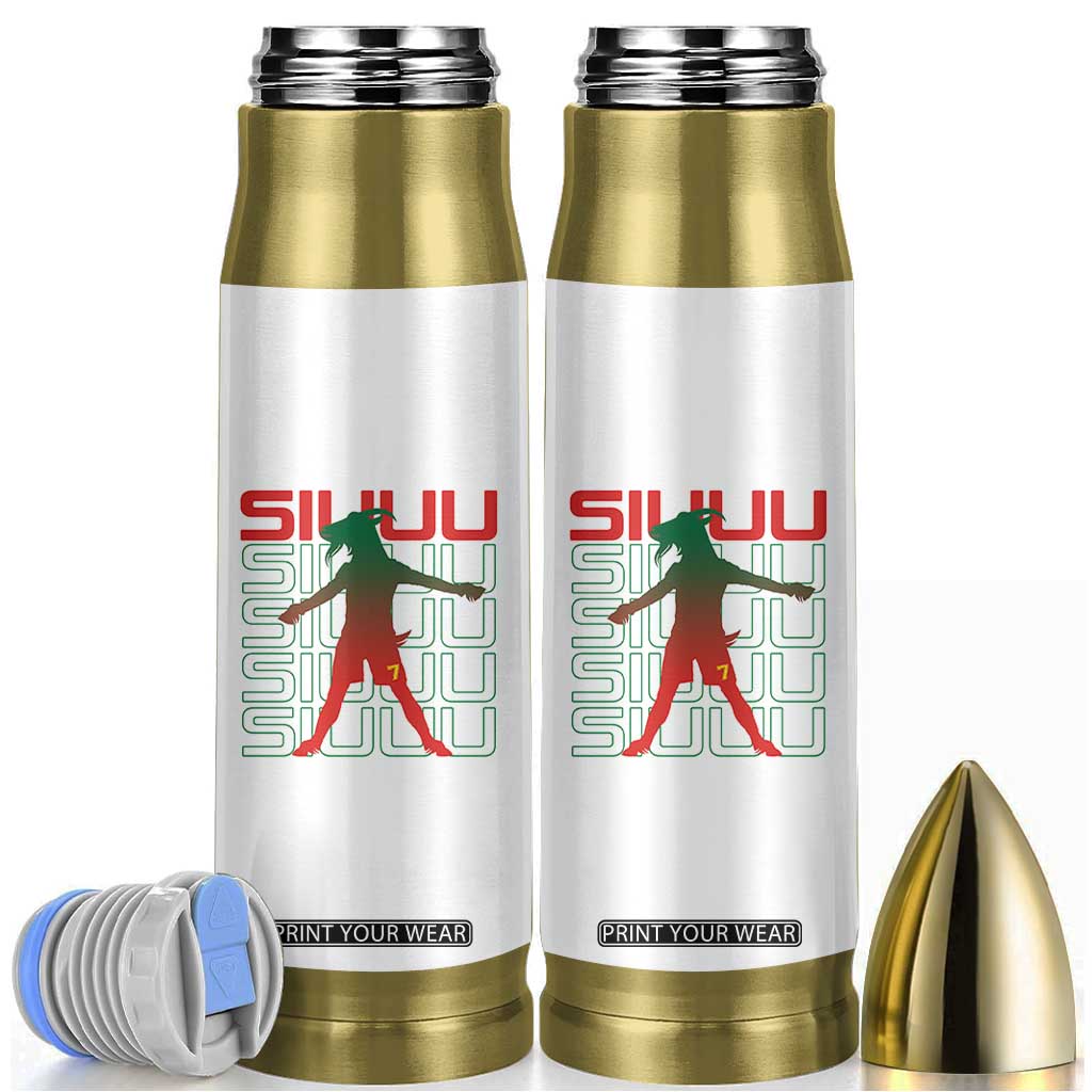Funny Siuuuu Bullet Tumbler Iconic Goal Shout Soccer Lover Gift TS12 White Print Your Wear