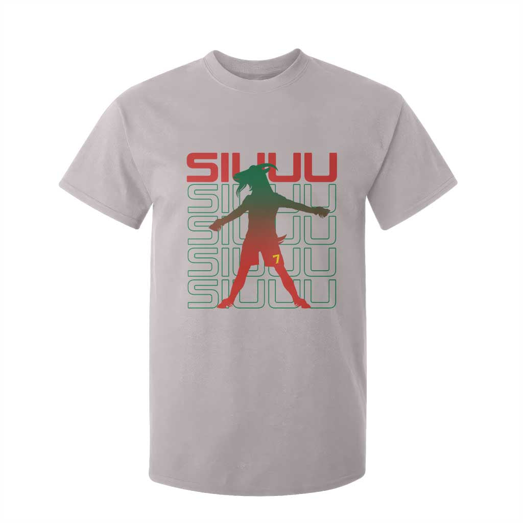 Funny Siuuuu T Shirt For Kid Iconic Goal Shout Soccer Lover Gift TS12 Ice Gray Print Your Wear