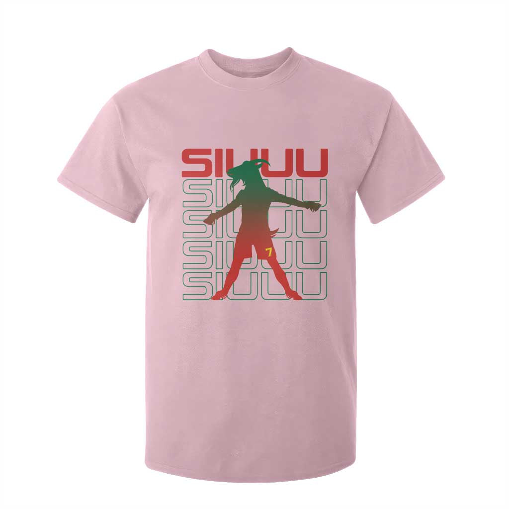 Funny Siuuuu T Shirt For Kid Iconic Goal Shout Soccer Lover Gift TS12 Light Pink Print Your Wear