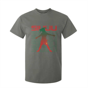 Funny Siuuuu T Shirt For Kid Iconic Goal Shout Soccer Lover Gift TS12 Military Green Print Your Wear