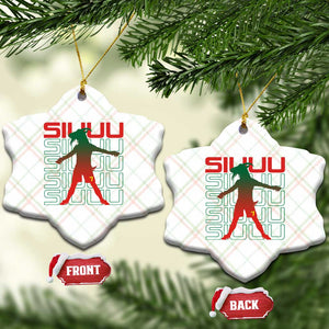 Funny Siuuuu Ceramic Ornament Iconic Goal Shout Soccer Lover Gift TS12 Print Your Wear