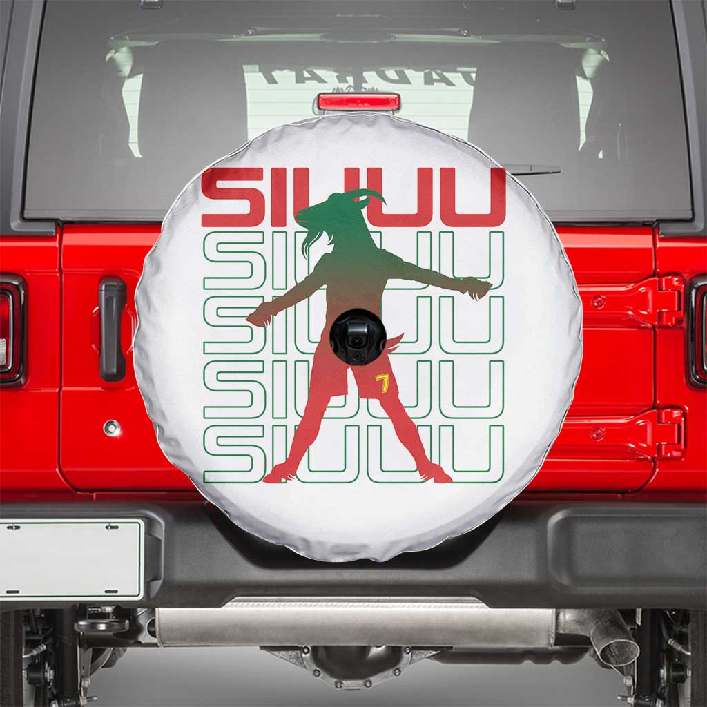 Funny Siuuuu Spare Tire Cover Iconic Goal Shout Soccer Lover Gift TS12 White Print Your Wear