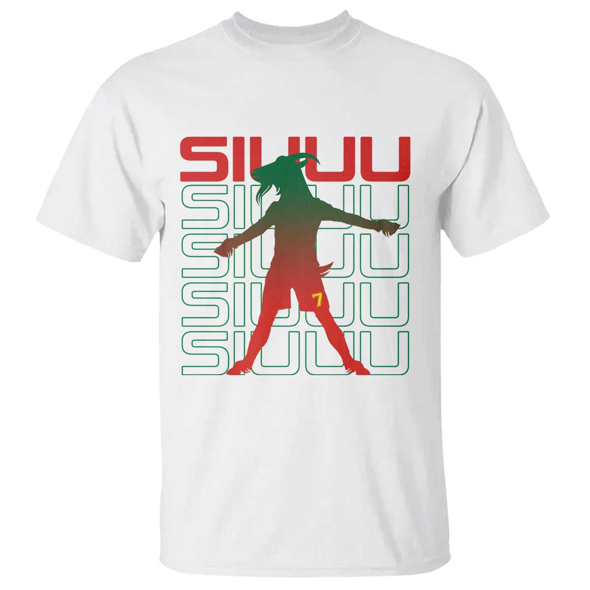 Funny Siuuuu T Shirt Iconic Goal Shout Soccer Lover Gift TS12 White Print Your Wear