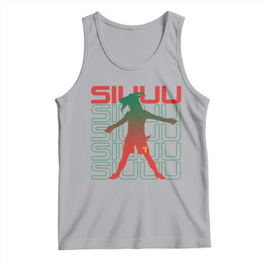 Funny Siuuuu Tank Top Iconic Goal Shout Soccer Lover Gift TS12 Athletic Heather Print Your Wear