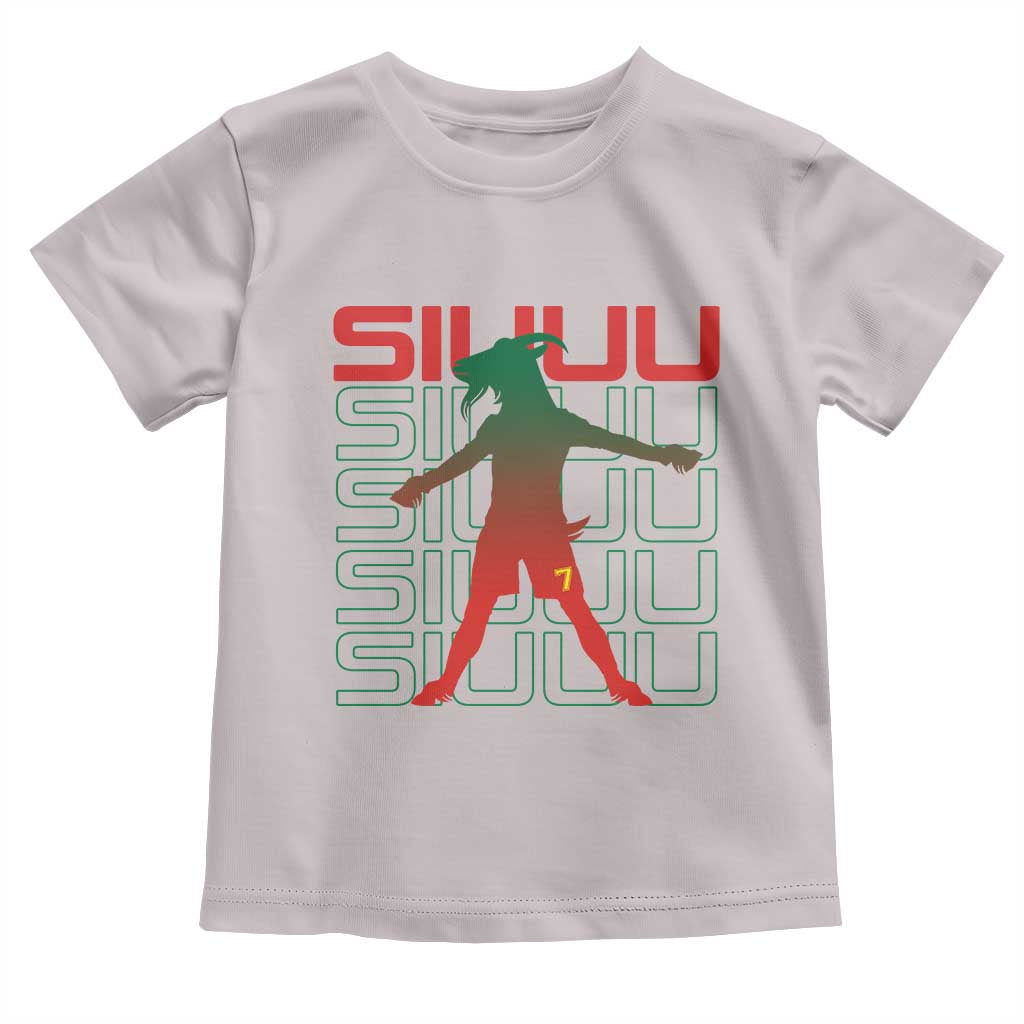 Funny Siuuuu Toddler T Shirt Iconic Goal Shout Soccer Lover Gift TS12 Ice Gray Print Your Wear