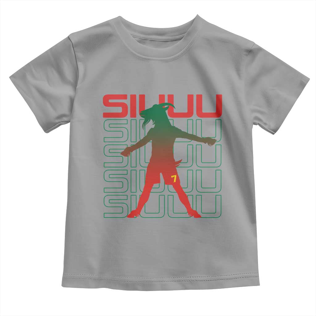 Funny Siuuuu Toddler T Shirt Iconic Goal Shout Soccer Lover Gift TS12 Sport Gray Print Your Wear