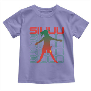 Funny Siuuuu Toddler T Shirt Iconic Goal Shout Soccer Lover Gift TS12 Violet Print Your Wear