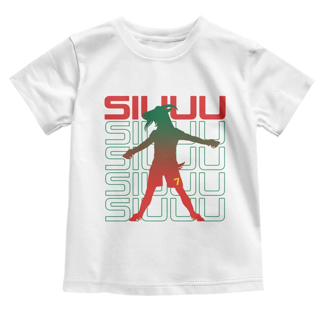 Funny Siuuuu Toddler T Shirt Iconic Goal Shout Soccer Lover Gift TS12 White Print Your Wear