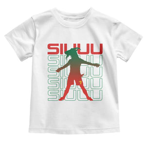 Funny Siuuuu Toddler T Shirt Iconic Goal Shout Soccer Lover Gift TS12 White Print Your Wear