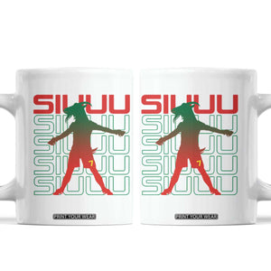 Funny Siuuuu Coffee Mug Iconic Goal Shout Soccer Lover Gift TS12 White Print Your Wear