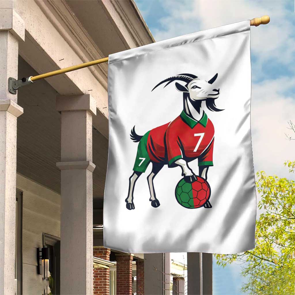 Number Seven Soccer GOAT Siuuuu Celebration Garden Flag TS12 Print Your Wear