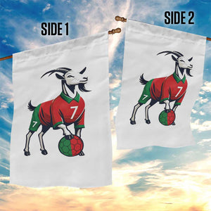 Number Seven Soccer GOAT Siuuuu Celebration Garden Flag TS12 Print Your Wear