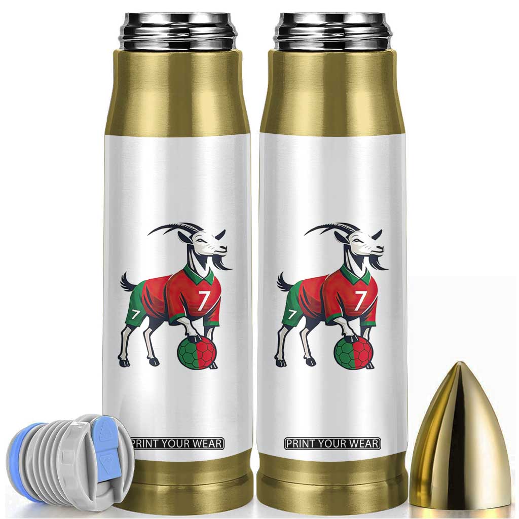 Number Seven Soccer GOAT Siuuuu Celebration Bullet Tumbler TS12 White Print Your Wear