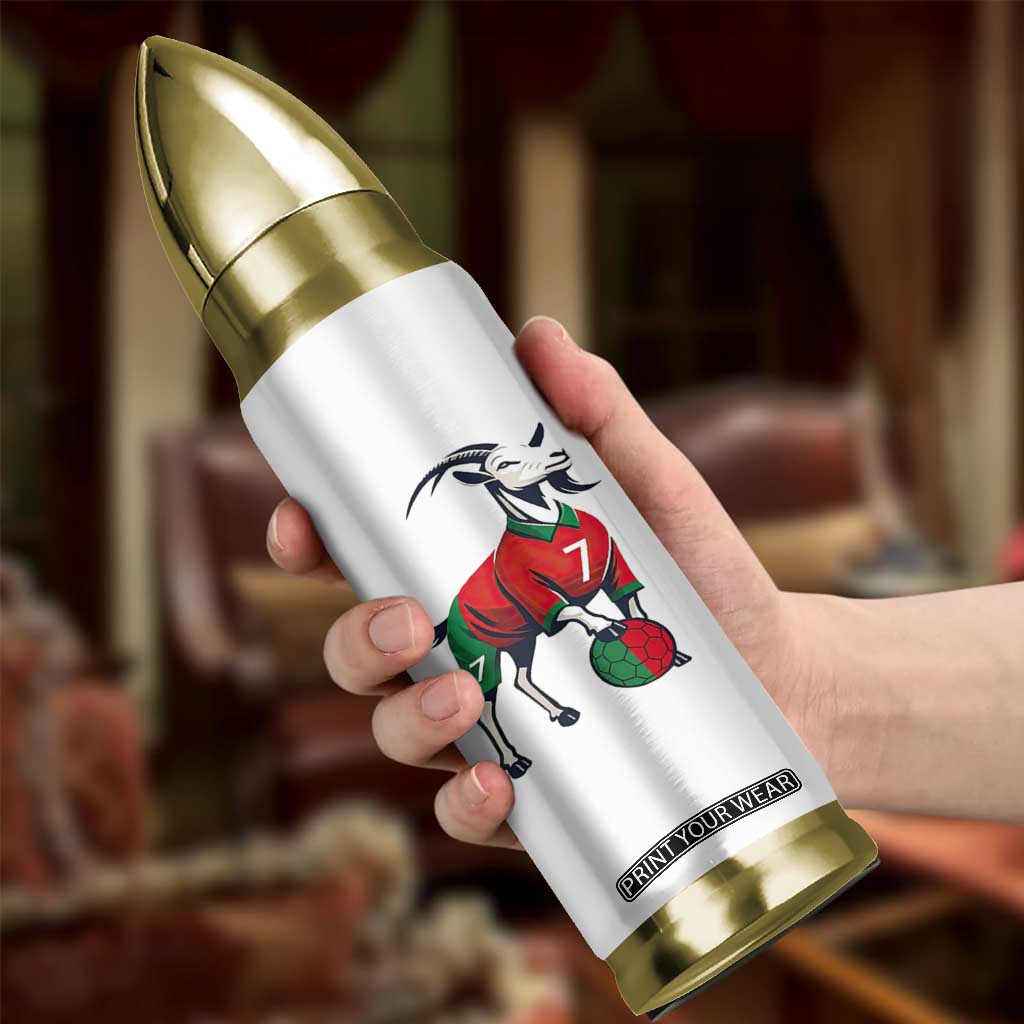 Number Seven Soccer GOAT Siuuuu Celebration Bullet Tumbler TS12 Print Your Wear