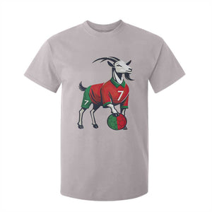 Number Seven Soccer GOAT Siuuuu Celebration T Shirt For Kid TS12 Ice Gray Print Your Wear