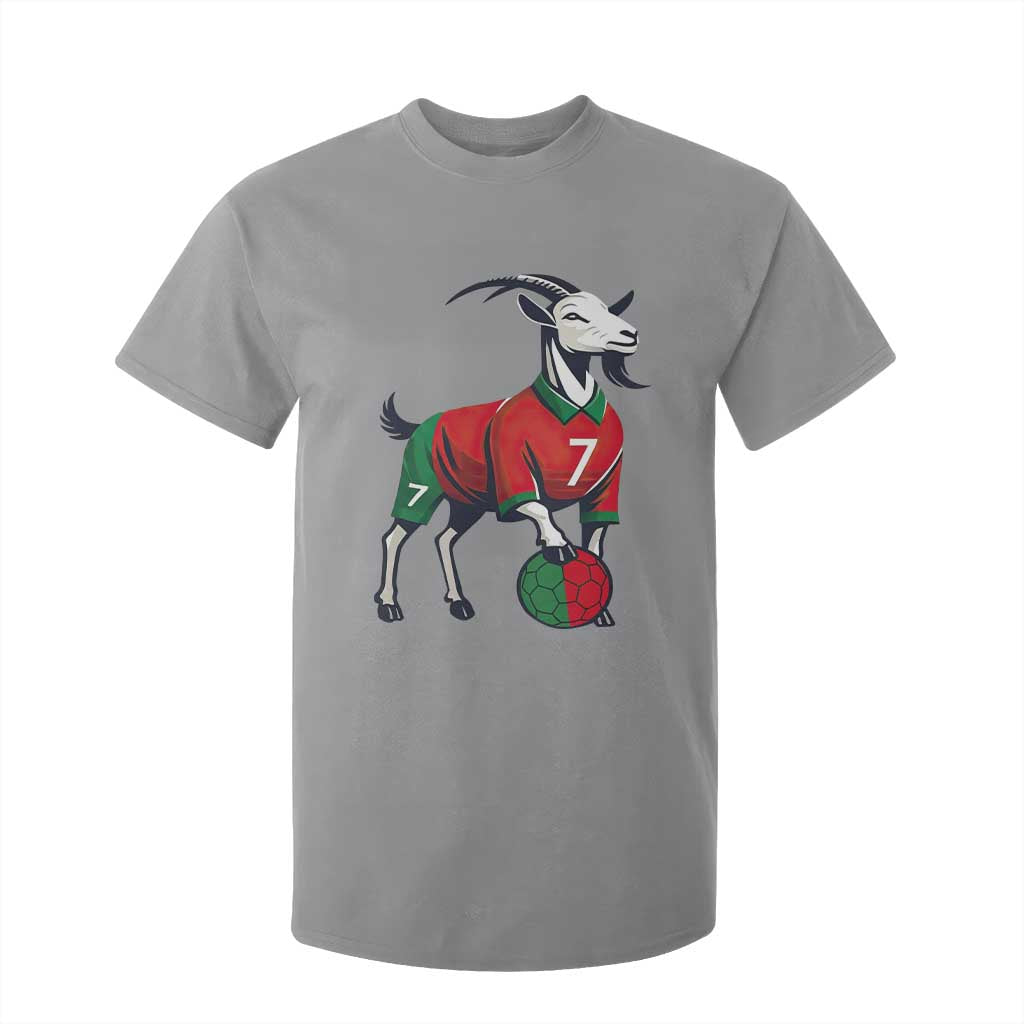 Number Seven Soccer GOAT Siuuuu Celebration T Shirt For Kid TS12 Sport Gray Print Your Wear