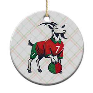 Number Seven Soccer GOAT Siuuuu Celebration Ceramic Ornament TS12 1pc Christmas Plaid Print Your Wear